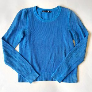Rag & Bone Women's Lightweight Bright Blue Cotton Sweater Size S